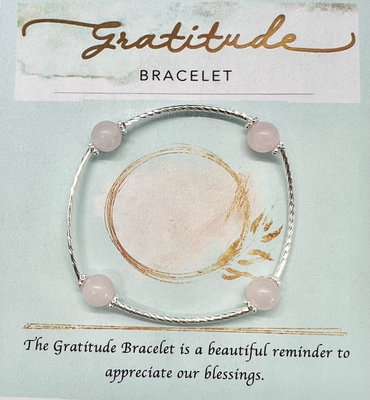 Rose Quartz Gratitude Bracelet