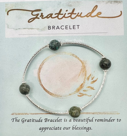 African Turquoise Gratitude Bracelet