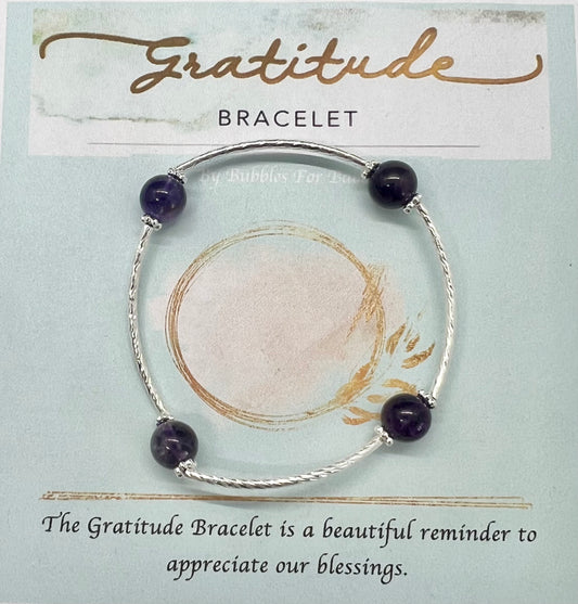 Amethyst Gratitude Bracelet
