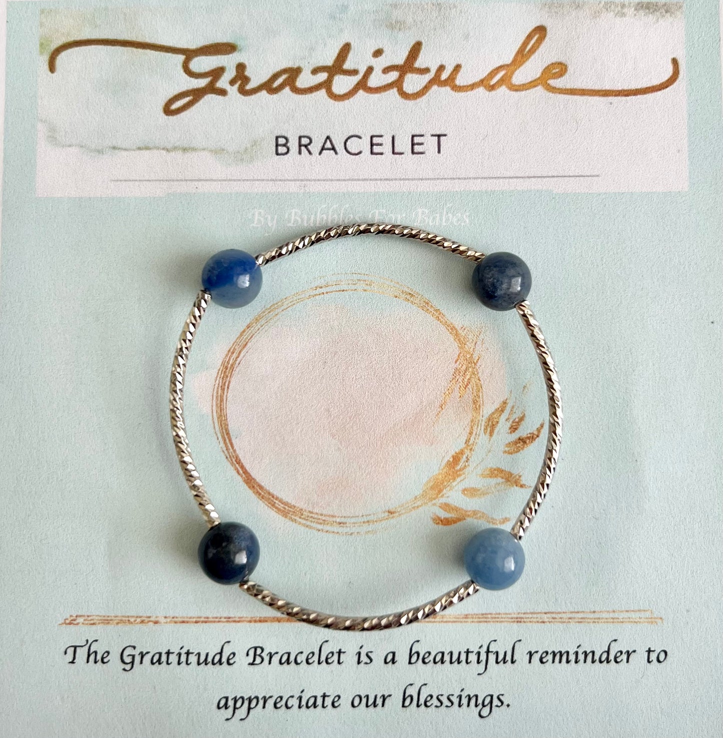 (S) Blue Aventurine Gratitude Bracelet size small