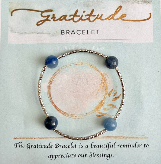 (S) Blue Aventurine Gratitude Bracelet size small