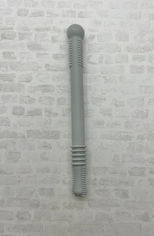 Grey Silicone Teething Tube