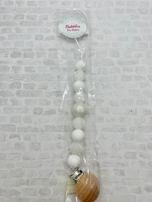 White Paci Clip