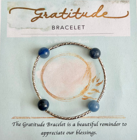 (S) Blue Aventurine Gratitude Bracelet size small