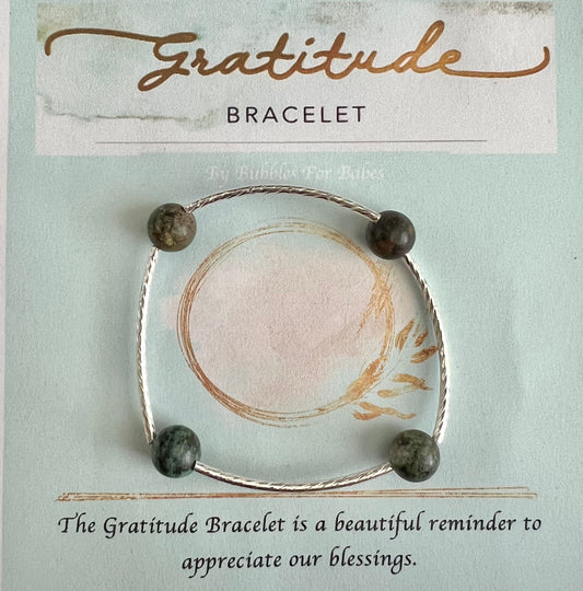 (S) Larvikite Gratitude Bracelet Size Small