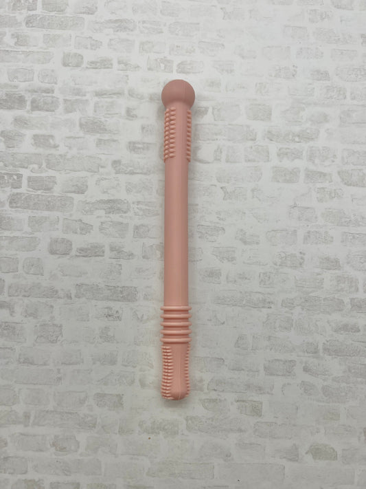 Pink Silicone Teething Tube