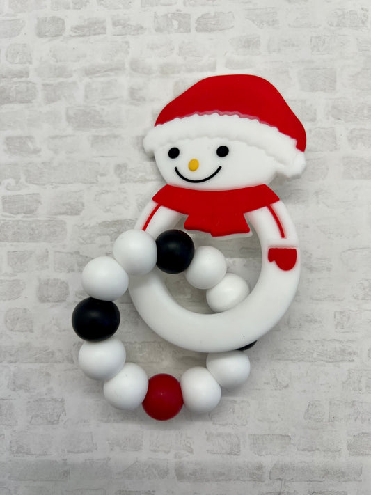 Snowman Teething Ring