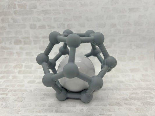 Grey Rattle Teething Ball