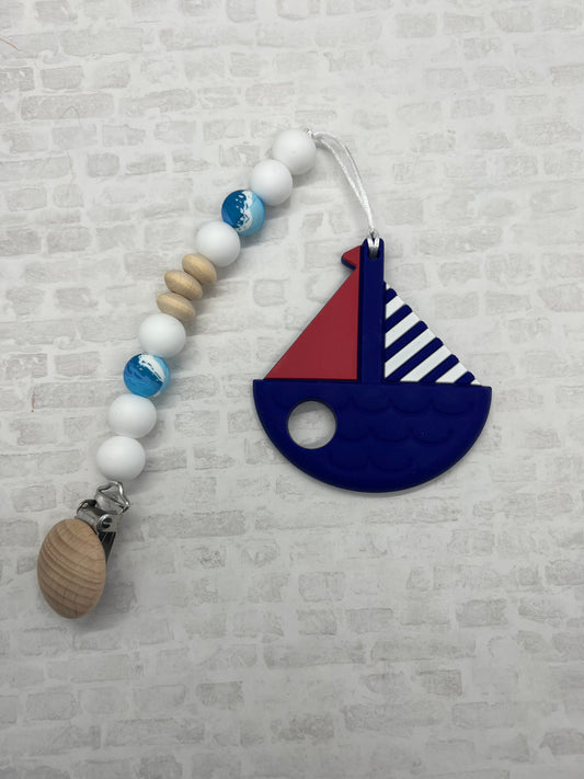 Sailboat Teething Pedant Set